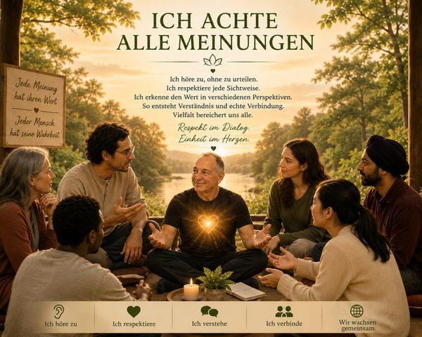 Ich achte alle Meinungen
