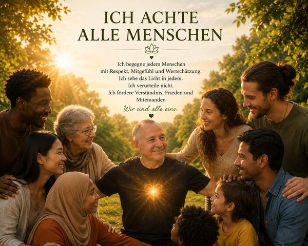 Ich achte alle Menschen