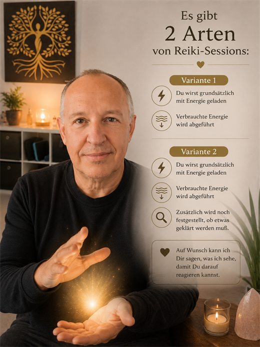 Zwei Arten Reiki Sessions - Reiki Bild