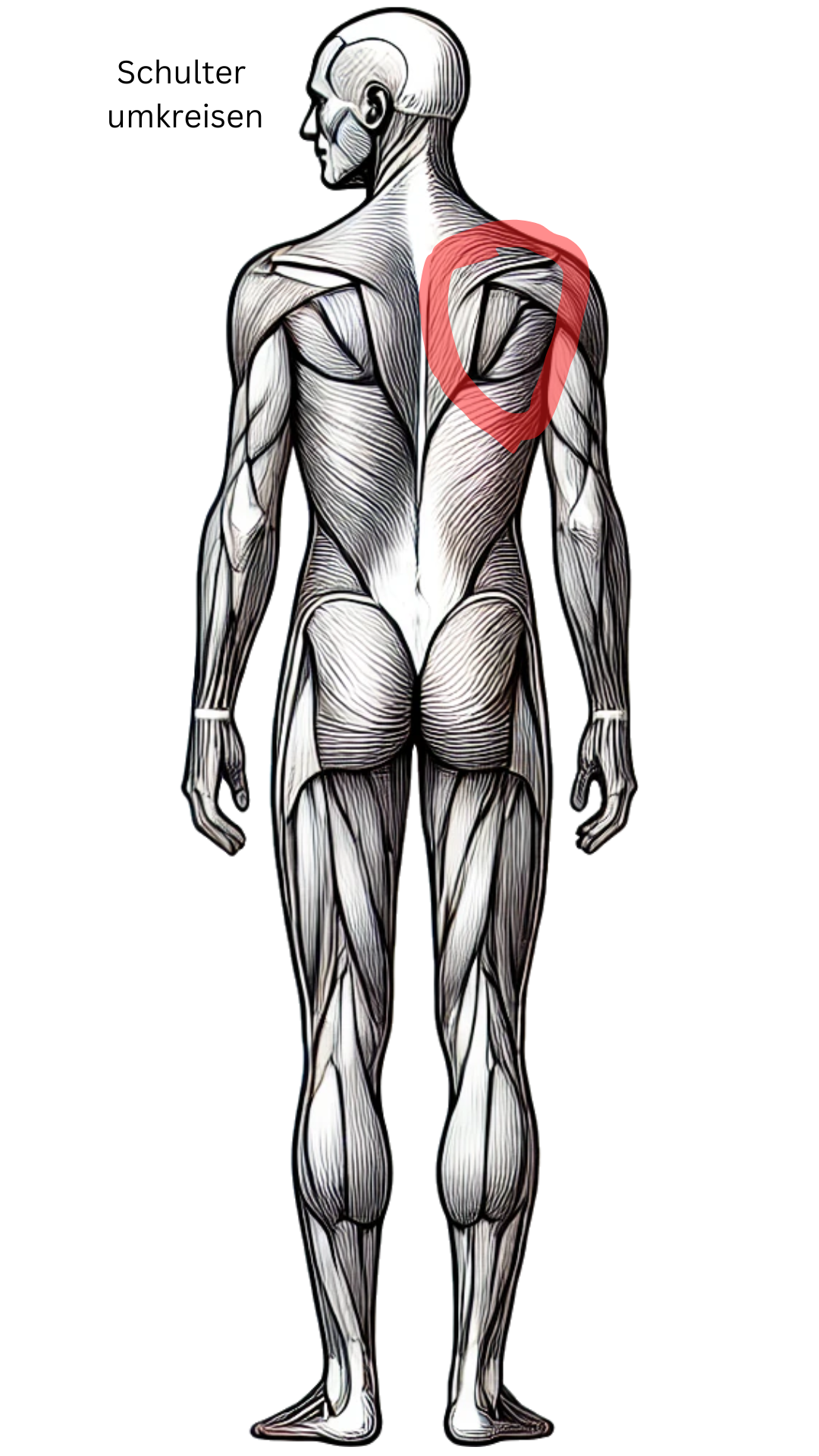 Lernkarte Wellnessmassage: Schulter umkreisen