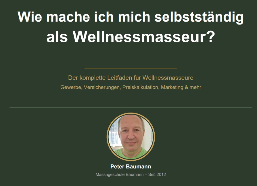 Kostenloser Ratgeber: Selbständig als Wellnessmasseur