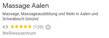 Bewertungen bei Google Januar 2024